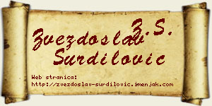 Zvezdoslav Šurdilović vizit kartica